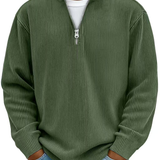 Jonas | Curduroy Zip Up Sweater