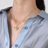 Clara Gold Heart Necklace