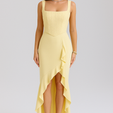 Céline - Elegant Satin Corset Gown