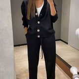 Chase | Women’s Knit Set with Cardigan and Pants