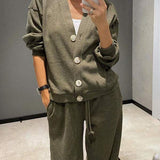 Chase | Women’s Knit Set with Cardigan and Pants