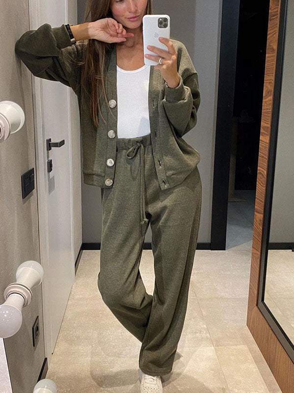 Chase | Women’s Knit Set with Cardigan and Pants