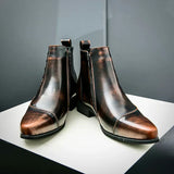 Justine - Chic Leather Ankle Boots