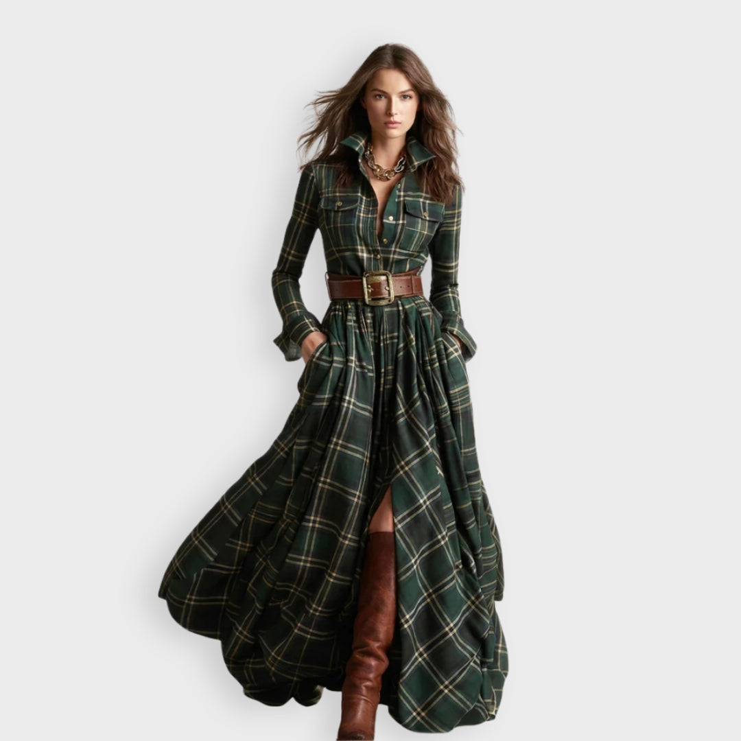 Oonagh - Chic Elegant Shirt Dress - Charlotte & Willow