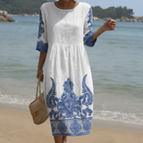 Colette - Floral Embroidery Dress