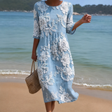 Monique - Floral Embroidery Dress