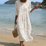 Véronique - Floral Embroidery Dress