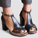 Charlotte - Colorful Patchwork Heeled Sandals