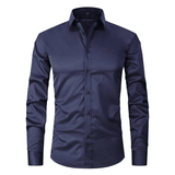 Justine - Tailored Long Sleeve Slim Fit Shirt