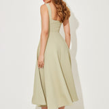 Justine - Chic Midi Dress