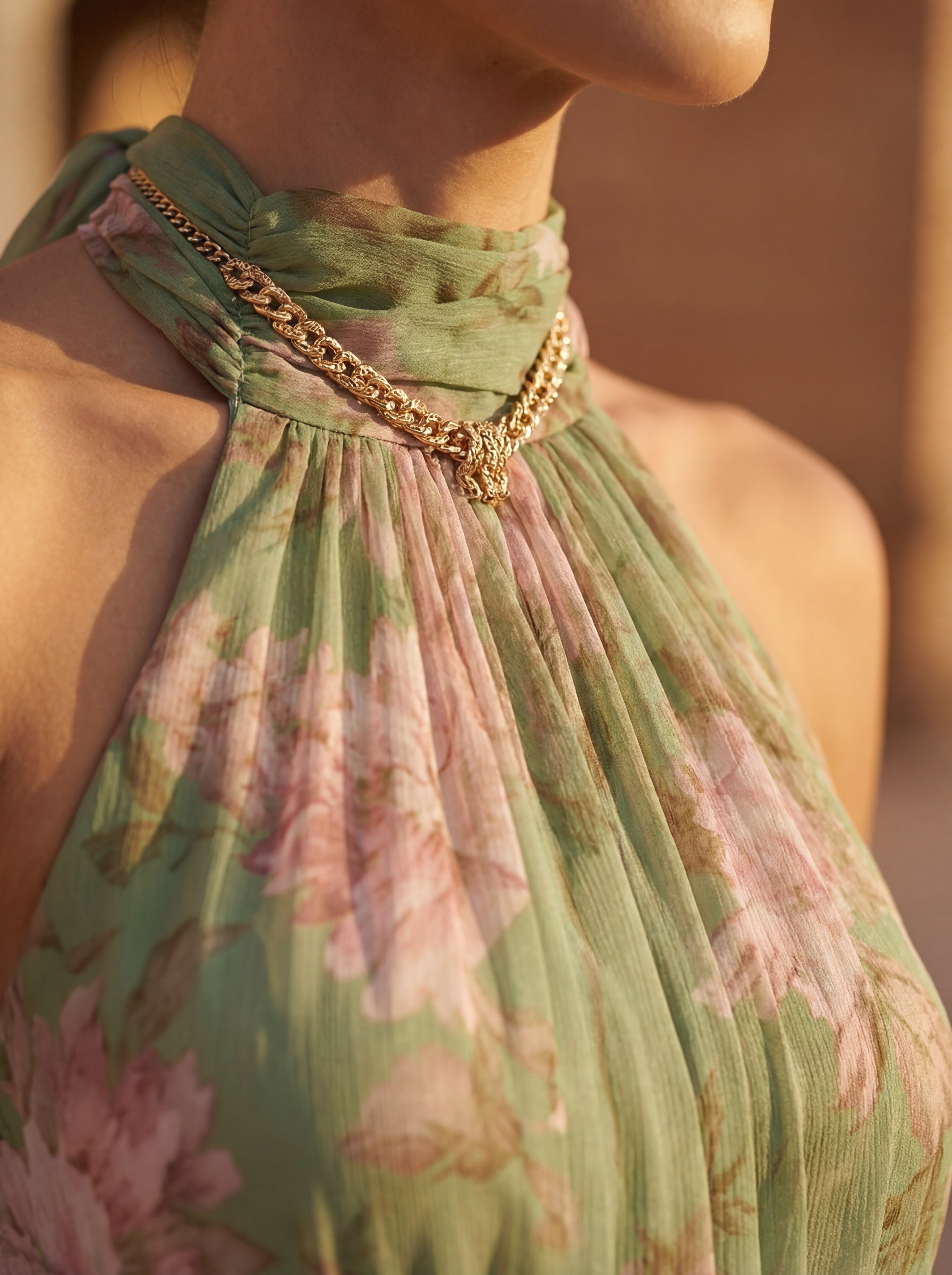 Ailish Halter Dress - Charlotte & Willow, detail