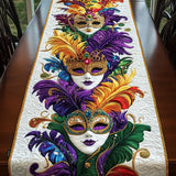 Carnival Masks Quilted Table Runner