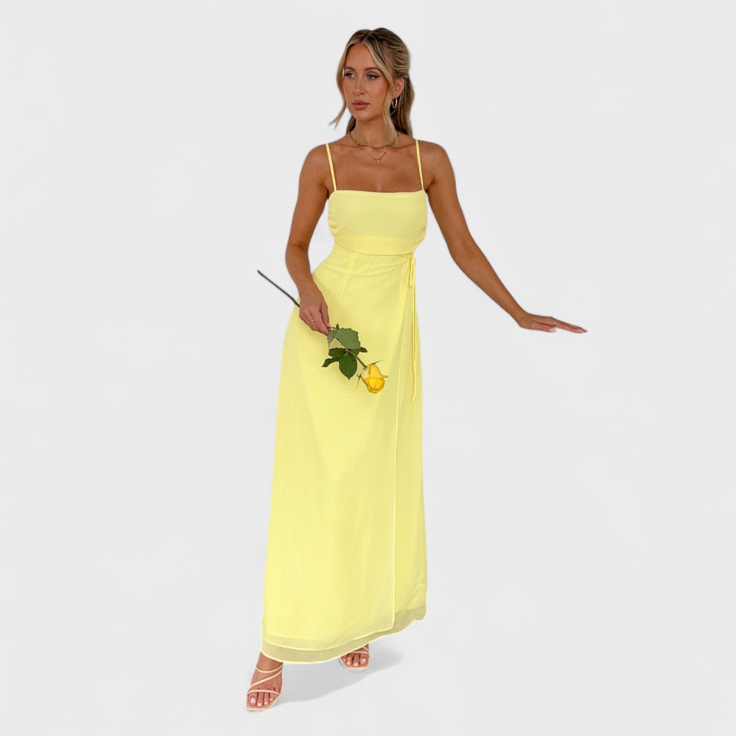 Sinéad - Chic Maxi Dress - Charlotte & Willow, front