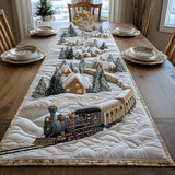 Frosted Quilted Table Runner