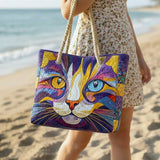 Catitude - Artisan Crafted Beach Tote