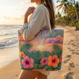 Tropical Amanecer Artisan Beach Bag