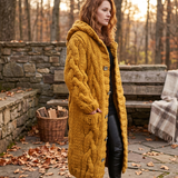 KARINA - ELEGANT COSY COAT WITH TUMMY COVERAGE