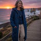KARINA - ELEGANT COSY COAT WITH TUMMY COVERAGE