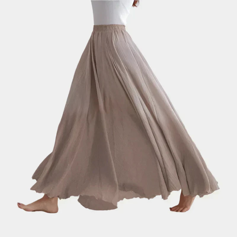 Gráinne - Chic Floor-Length Skirt - Charlotte & Willow, front