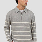 Élodie - Striped Half-Zip Pullover