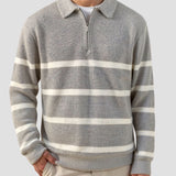 Élodie - Striped Half-Zip Pullover