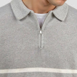 Élodie - Striped Half-Zip Pullover