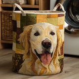 Goldie - Joyful Golden Retriever Laundry Basket