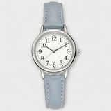 Sarah - Sleek Blue Minimalist Timepiece