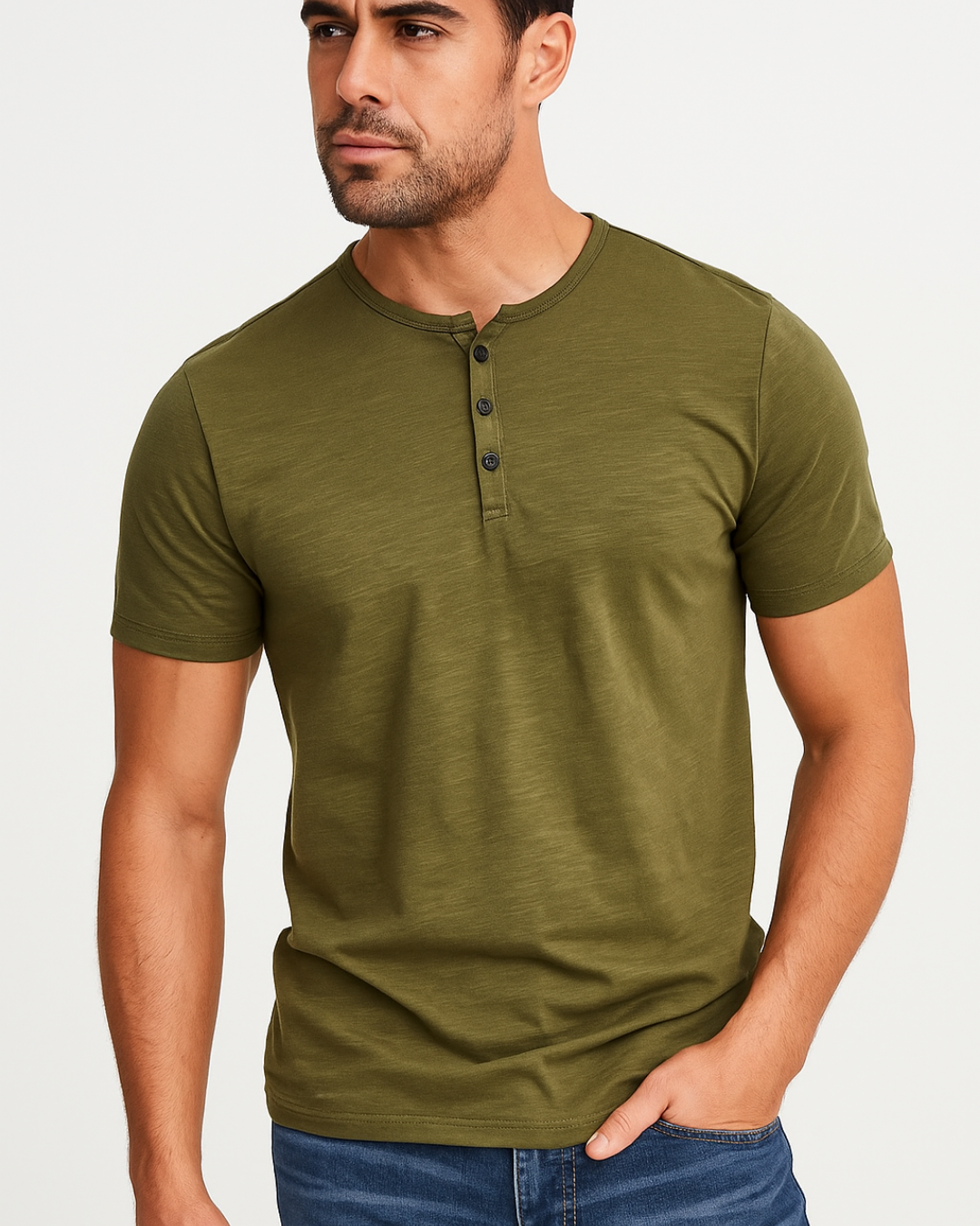 Anaïs - Chemise Henley Élégante
