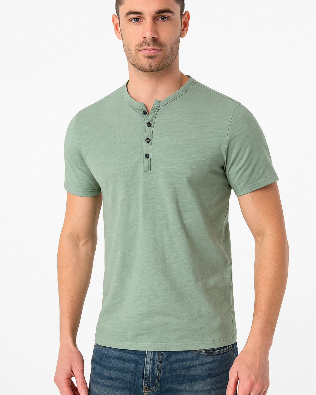 Anaïs - Chemise Henley Élégante