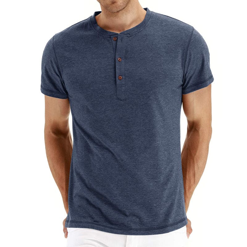 Cian Cozy Henley Tee - Charlotte & Willow, side view