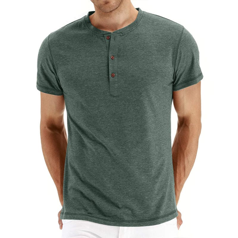 Cian Cozy Henley Tee - Charlotte & Willow, detail