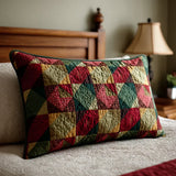 Quilted Cushion Cover - Dreamy Holly Design