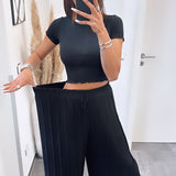 Clara - Chic Pleated Trousers