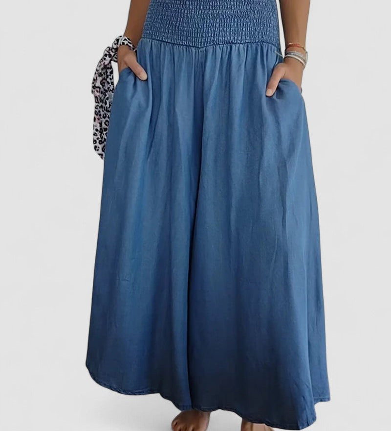 Gormfhlaith - Chic High-Waisted Trousers - Charlotte & Willow
