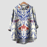 Justine - Blue Canine Print Blouse