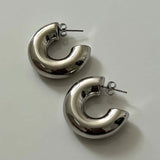 Inès - Bold Gold Hoop Earrings
