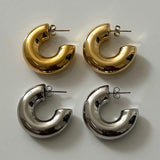 Inès - Bold Gold Hoop Earrings