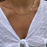 Maëlle - Elegant Gold Knot Necklace