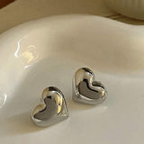 Inès - Bold Heart-Shaped Hoop Earrings