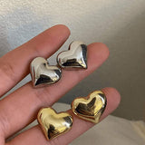Inès - Bold Heart-Shaped Hoop Earrings