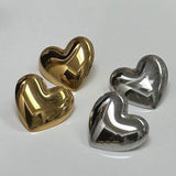 Inès - Bold Heart-Shaped Hoop Earrings