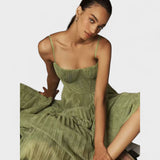 Clara - Elegant Pleated Maxi Dress