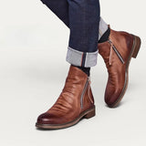 Élodie - Leather Ankle Chelsea Boots
