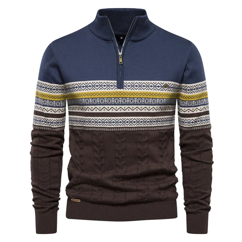 Tadhg Elegant High Neck Sweater - Charlotte & Willow, side view