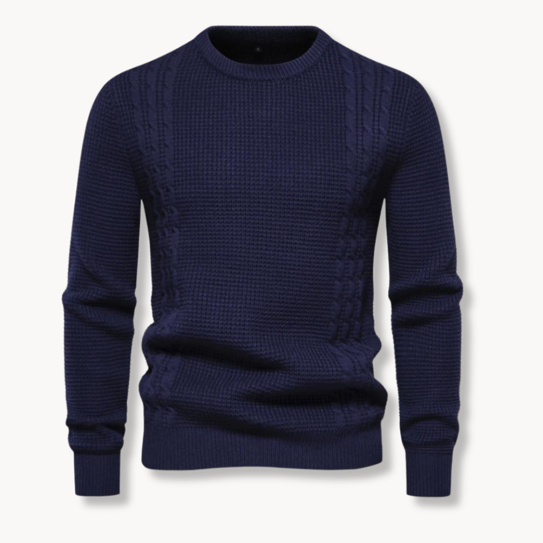 Ronan Colorful Patchwork Pullover - Charlotte & Willow, side view