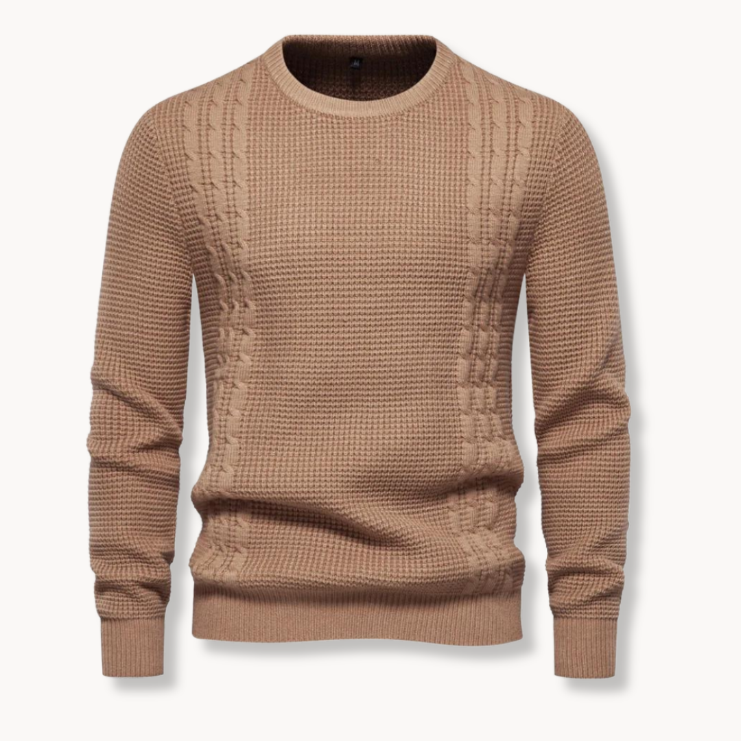 Ronan Colorful Patchwork Pullover - Charlotte & Willow, detail