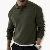Élodie - Waffle Knit Polo Sweater