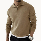 Élodie - Waffle Knit Polo Sweater