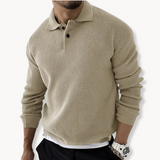 Élodie - Waffle Knit Polo Sweater